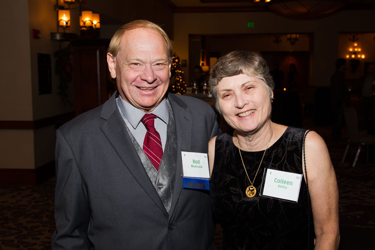 Board member Rod Woodcock with wife, Colleen Kelley